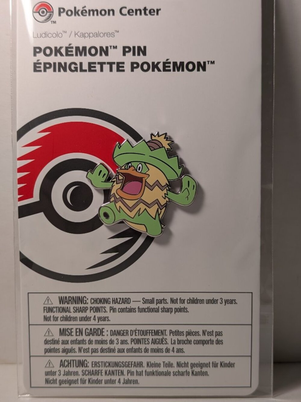 Pokemon TCG Ludicolo Enamel Pin Official Nintendo Collectible Metal Badge